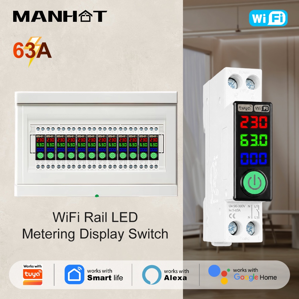 Manhot WiFi Circuit Breaker LE - Energy Monitor Meter review and price