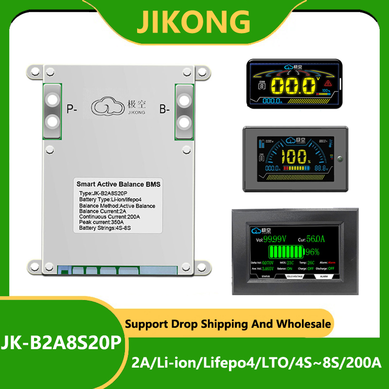 JK BMS 200A JK-B2A8S20P JKBMS  - Lithium Battery 12V review and price